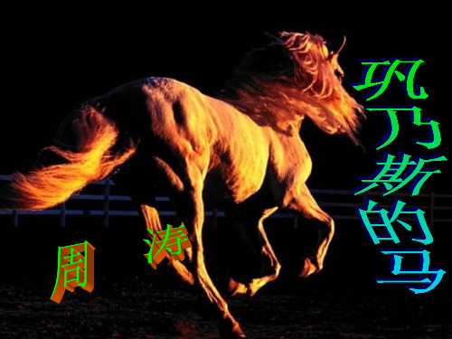 语文：1.2《巩乃斯的马》课件(粤教必修3)