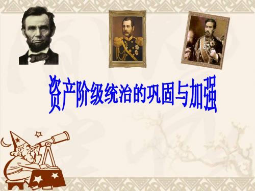 资产阶级统治的巩固与扩大