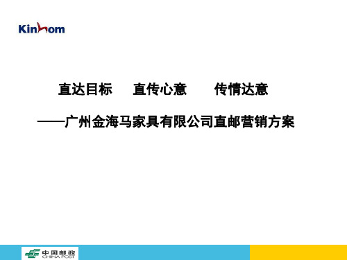 家具策划方案--直邮营销方案.ppt