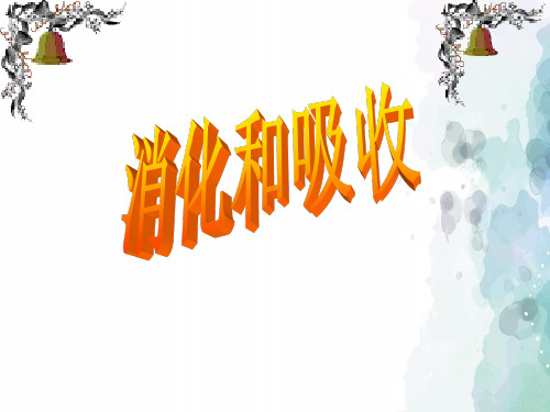 济南版-生物-七年级下册-《第二节 消化和吸收》课件