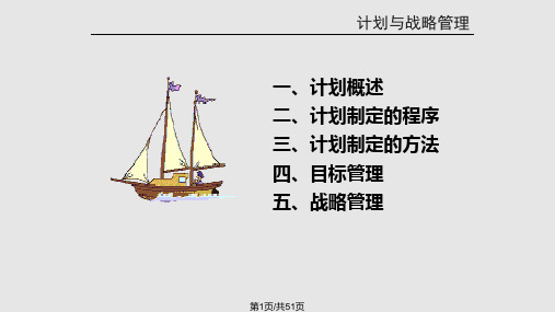 计划与战略管理PPT课件