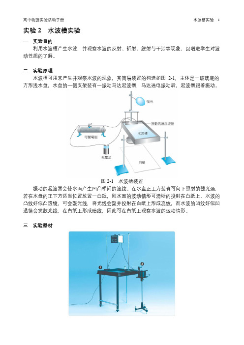 物理实验活动手册_实验：水波槽实验