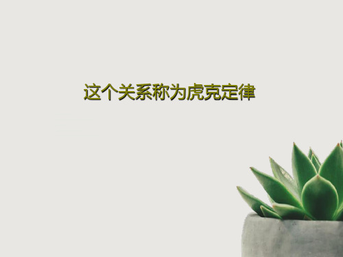 这个关系称为虎克定律47页PPT
