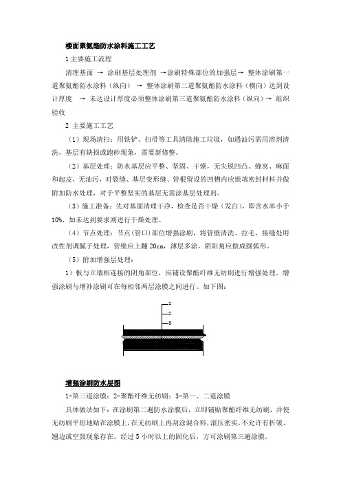 楼面聚氨酯防水涂料施工工艺