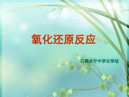 苏教版高一化学(氧化还原反应) PPT课件 图文