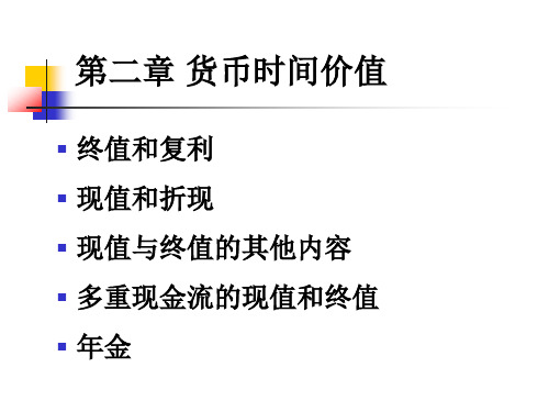 货币时间价值