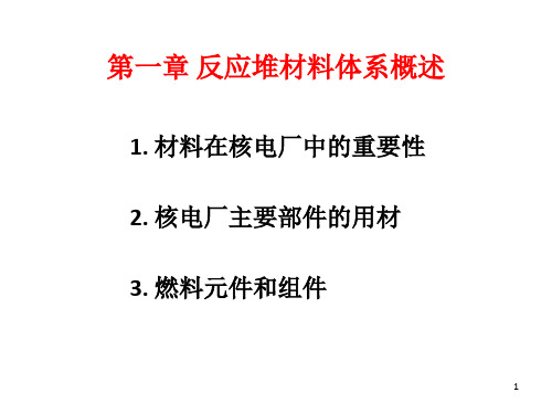 反应堆材料体系概述