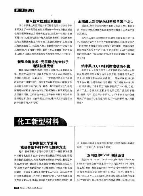 全球最大新型纳米材料项目落户龙口