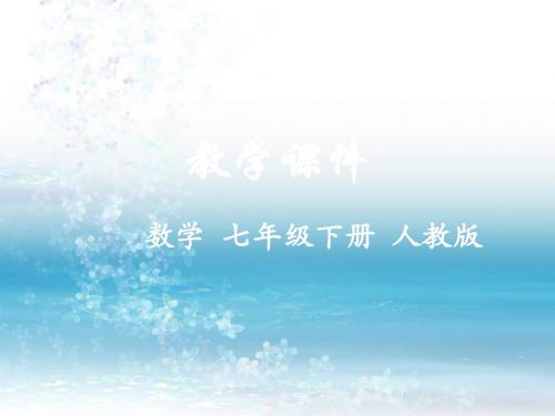 人教版初中数学七年级下册专题课件10.2 直方图