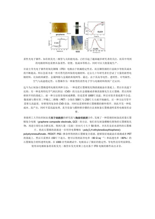 石墨烯透明电极