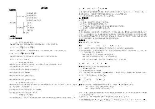 式与方程