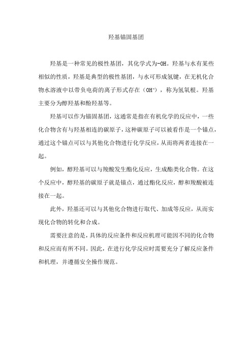 羟基锚固基团