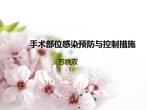 手术部位感染预防与控制措施【PPT课件】