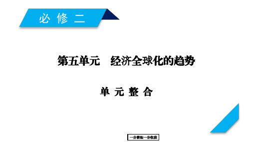 历史岳麓版一轮课件：高一必修2_单元整合5_