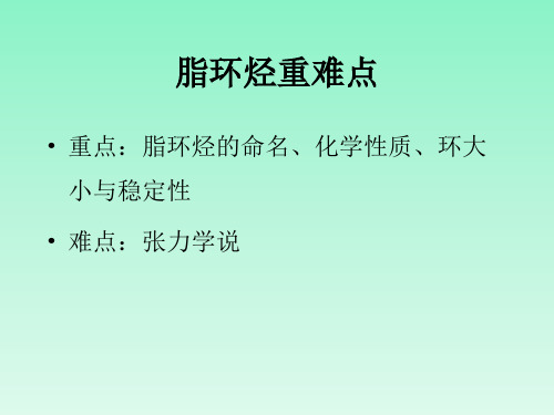 第四章脂环烃