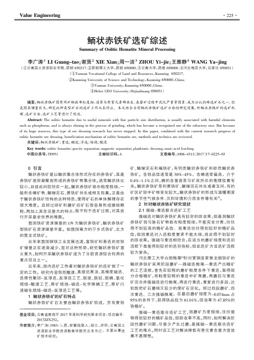 鲕状赤铁矿选矿综述
