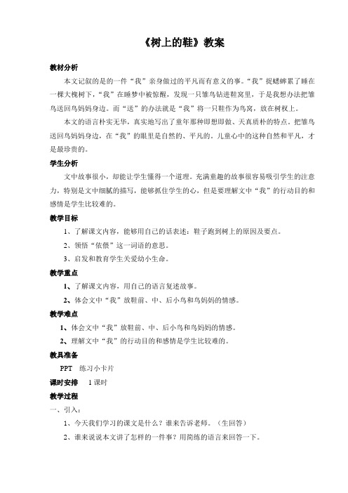 《树上的鞋》教案