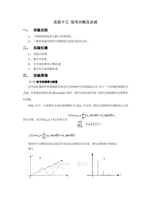 信号的分解与合成