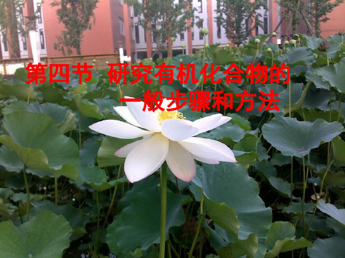 高二选五 研究有机物的一般步骤和方法
