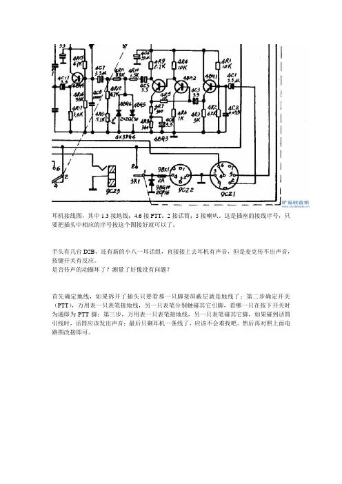 耳机接线图