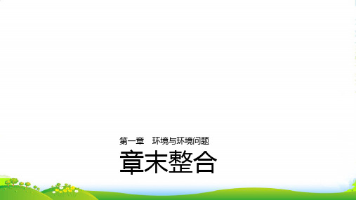版高中地理湘教版选修6配套课件：第一章 环境与环境问题 章末整合