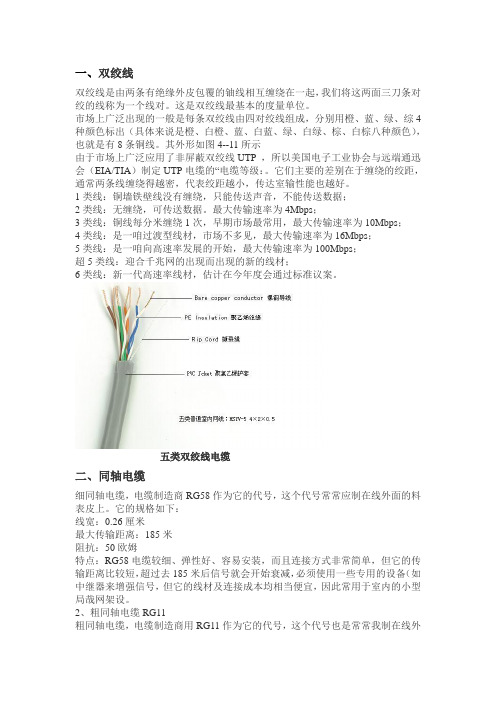 各种信号线的区别
