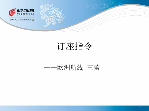 订座指令课件