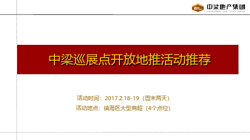 2017中梁地产巡展点开放地推活动策划案