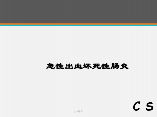 出血坏死性肠炎  ppt课件
