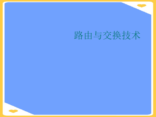 路由与交换技术.正式版PPT文档
