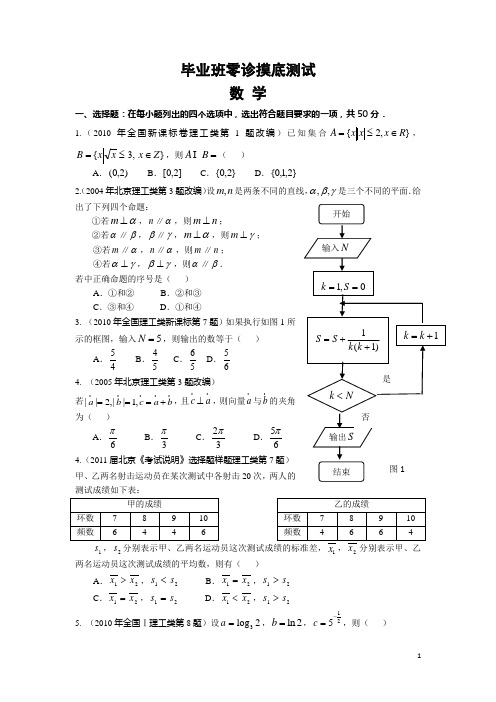 2014成都零诊数学(试题+答案+解析)