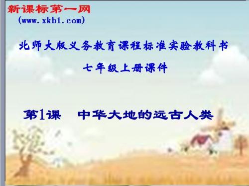 中华大地的远古人类课件