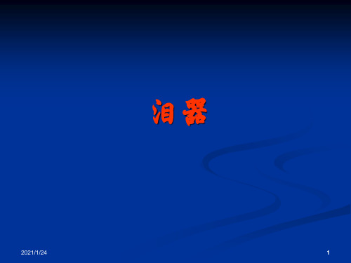泪器解剖及临床精品PPT课件