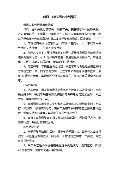 科目二曲线行驶看点图解