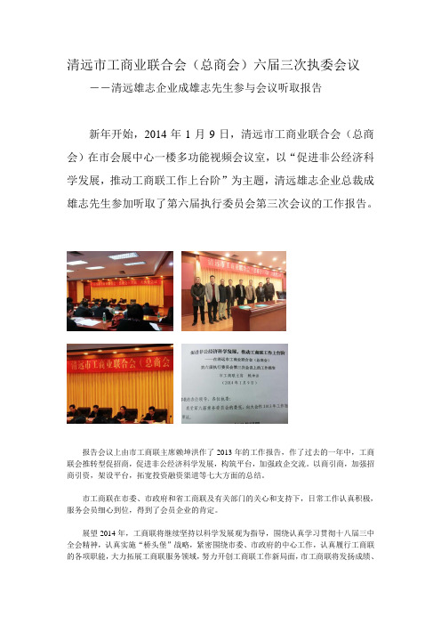 成雄志参加会议