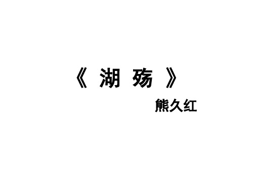 湖殇