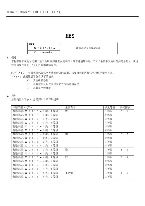 D 2016-99A普通涂装(金属基体)