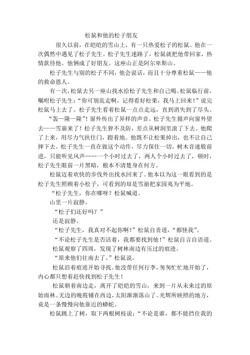 松鼠和他的松子朋友---韦思成(3)