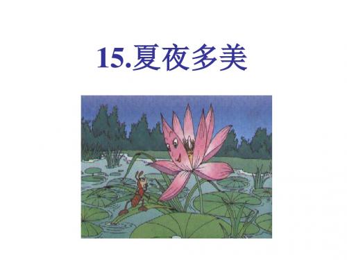夏夜多美(公开课课件)ppt