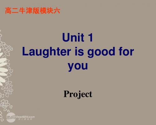 高二英语 模块六 M6U1Project课件 牛津版