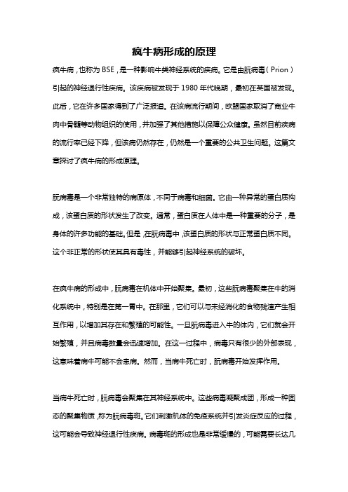 疯牛病形成的原理