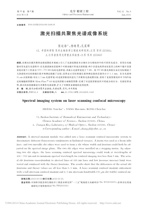 激光扫描共聚焦光谱成像系统_张运海