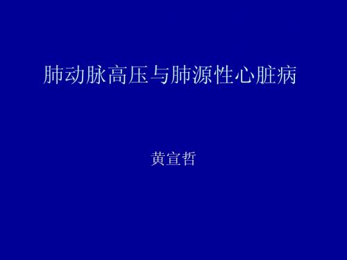 内科学 肺心病