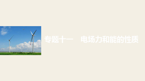 2018版高考物理全国专用大二轮总复习与增分策略课件 专题十一电场力和能的性质