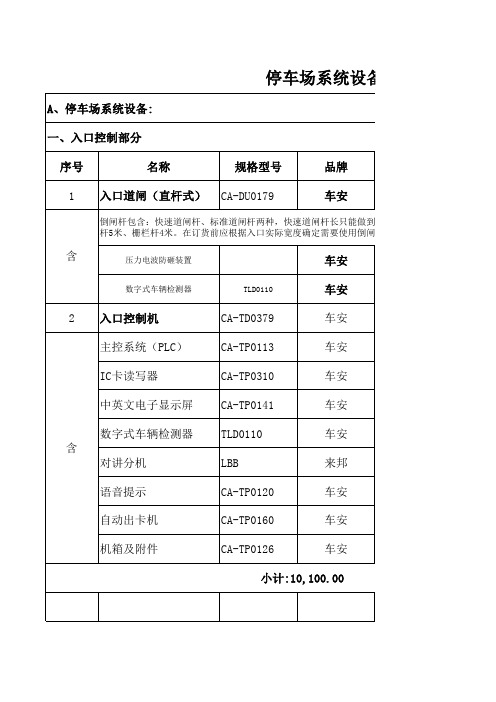 道闸报价