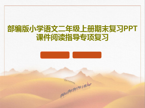部编版小学语文二年级上册期末复习PPT课件阅读指导专项复习共38页
