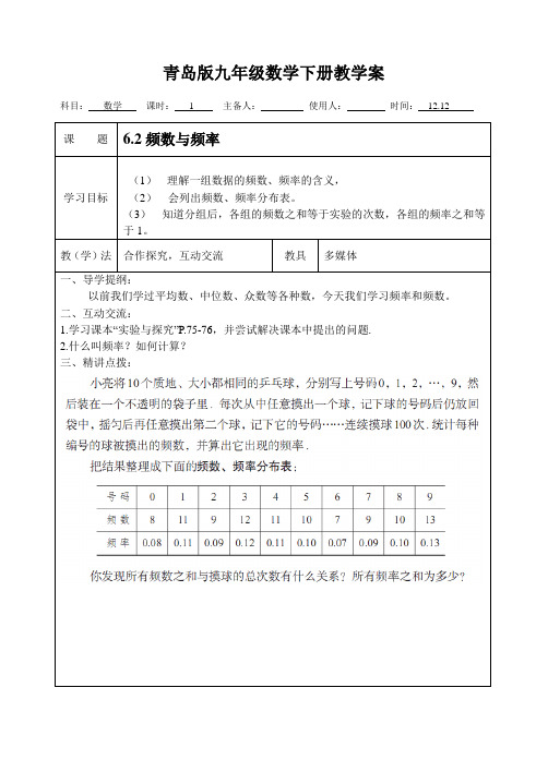 6.2频数与频率