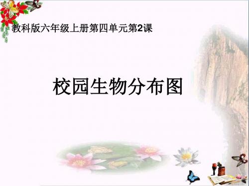 六年级科学上册4.2校园生物分布图 PPT精品课件4教科版