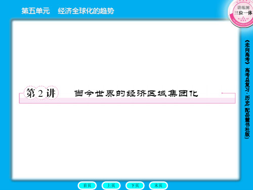 高三历史总复习课件：2-5-2当今世界的经济区域集团化