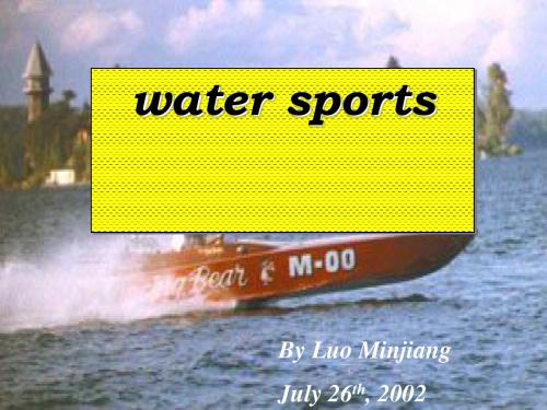 人教版新初三UNIT2 Water sports(3)全面版